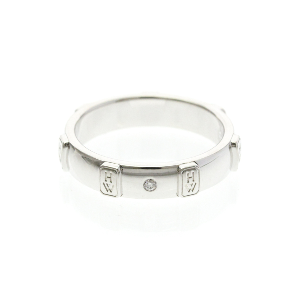HARRY WINSTON 18k Silver Diamond Ring